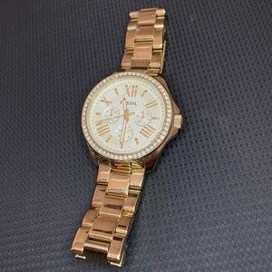 FOSSIL Riley Multifunction Gold-Tone Stainless Steel Watch